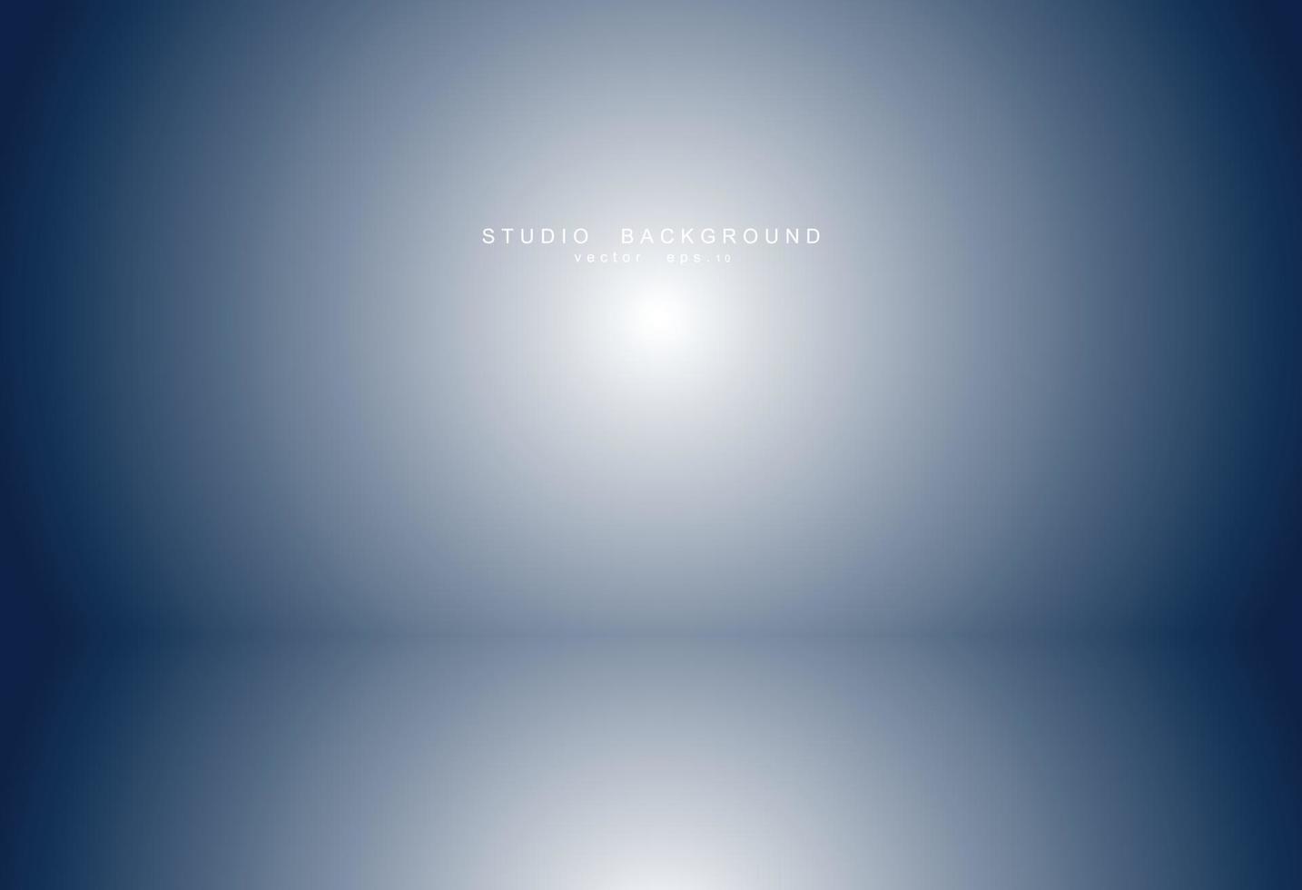 Empty blue studio room Backdrop. Light interior with copyspace for your creative project . Vector illustration EPS 10