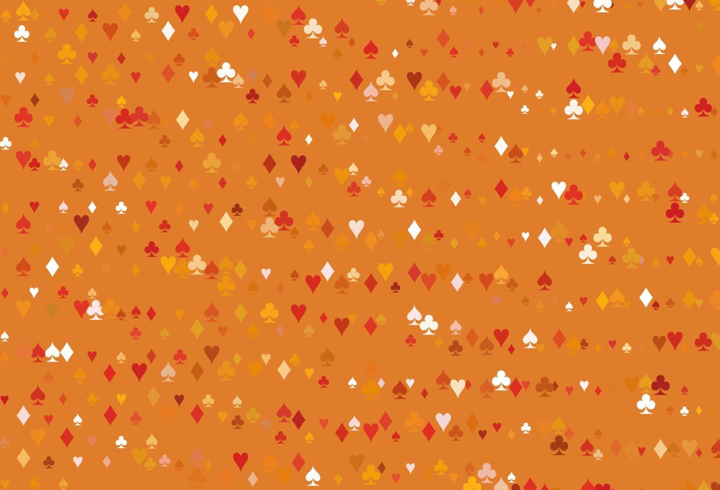 Light Red, Yellow vector pattern with symbol of cards.