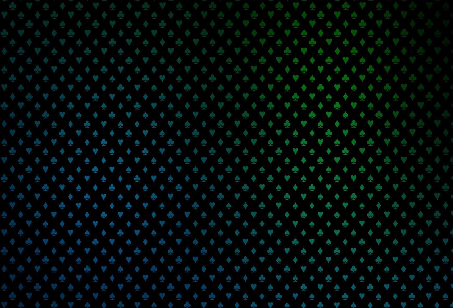 Dark blue, green vector layout with elements of cards.