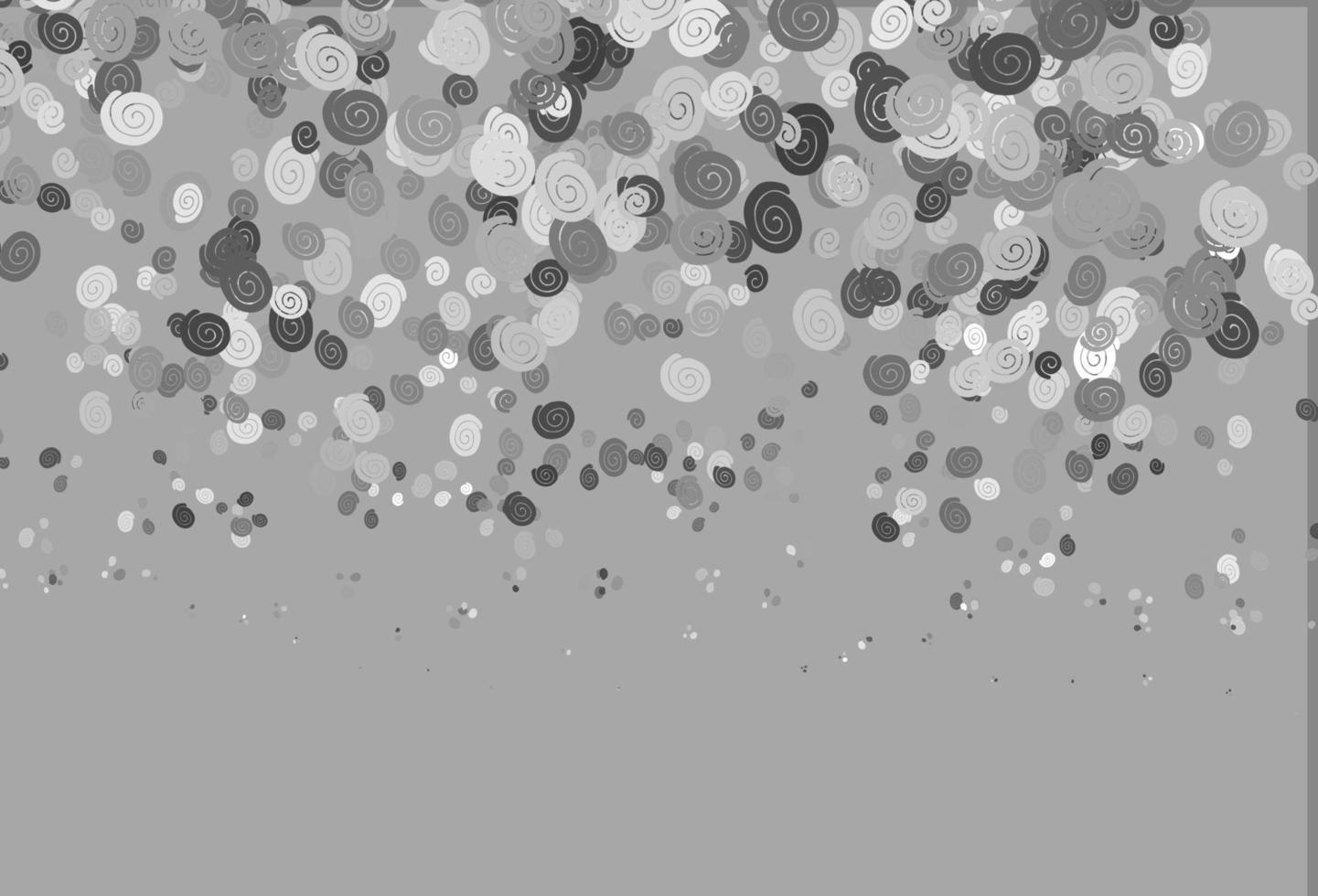 Light Silver, Gray vector pattern with lines, ovals.