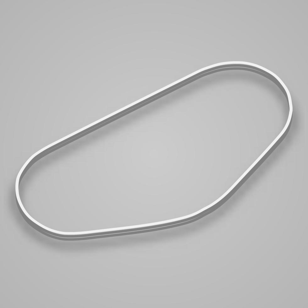 Daytona Circuit for motorsport and autosport. vector