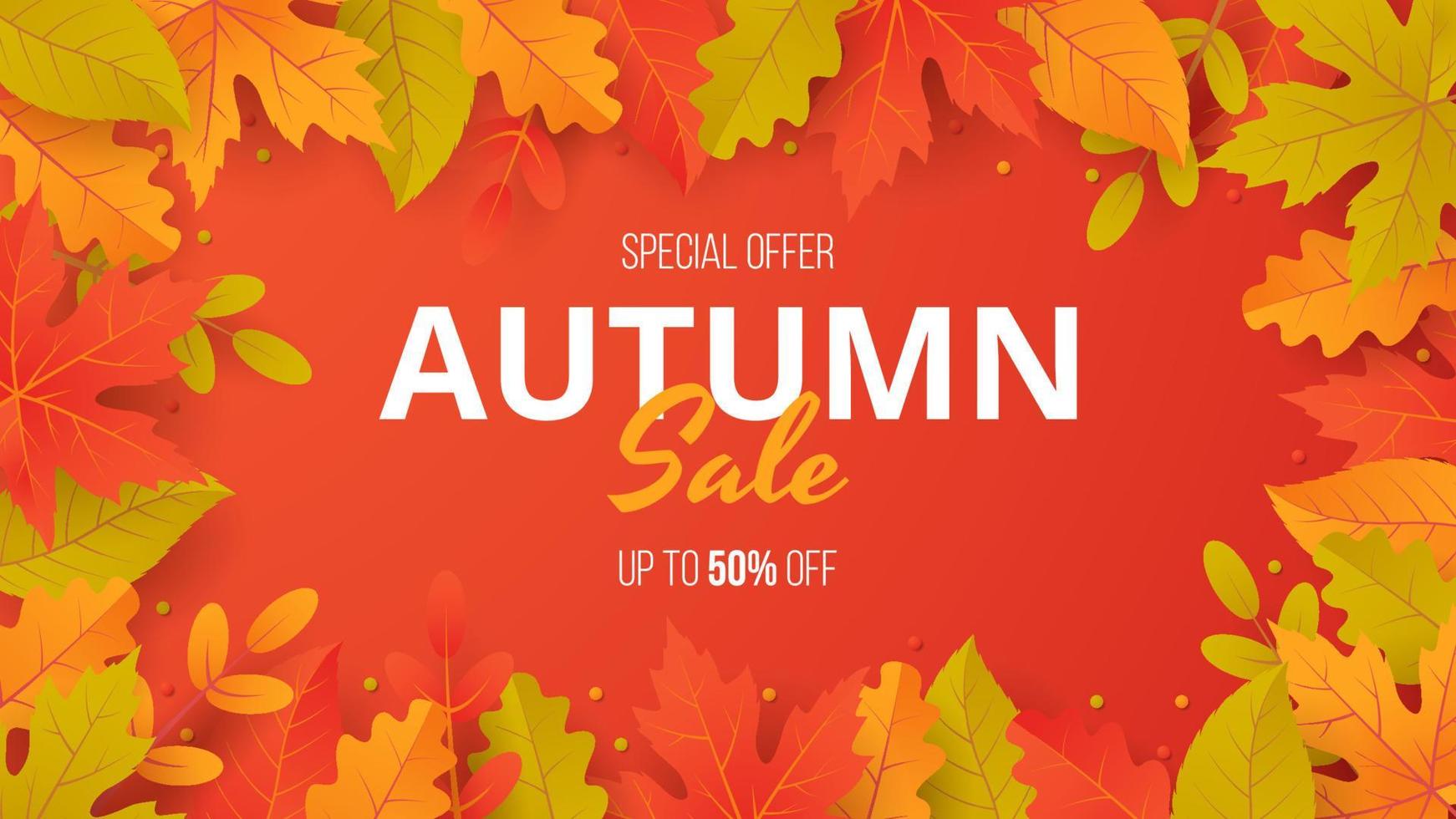 Autumn background. Vector illustration