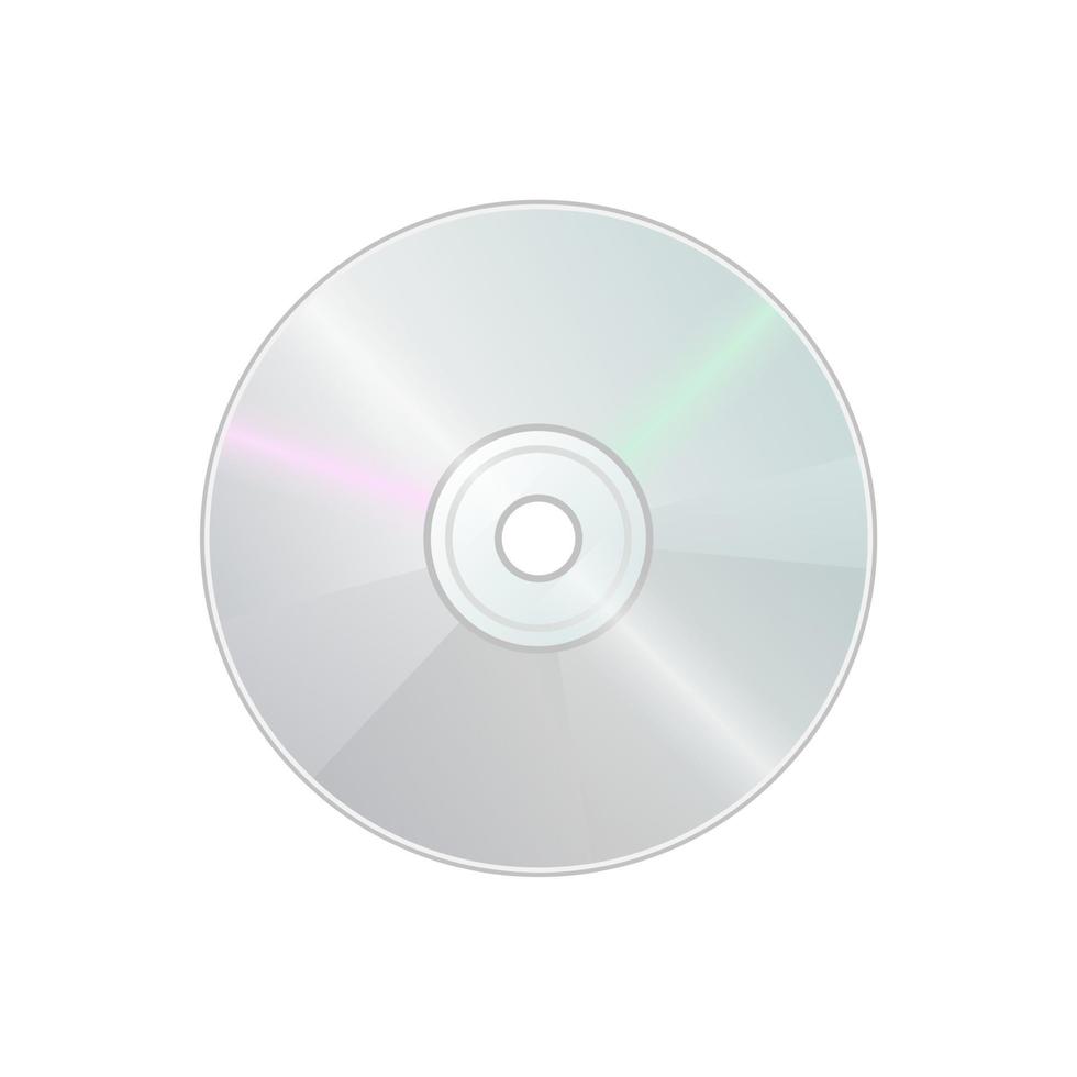 Compact disk CD DVD icon for disk drive in personal computer vector