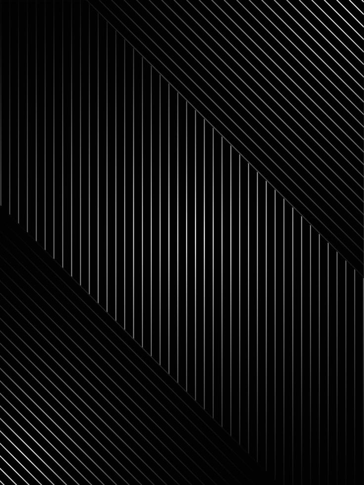 Fondo negro abstracto con líneas diagonales, diseño de patrón de línea retro vector degradado. gráfico monocromático.