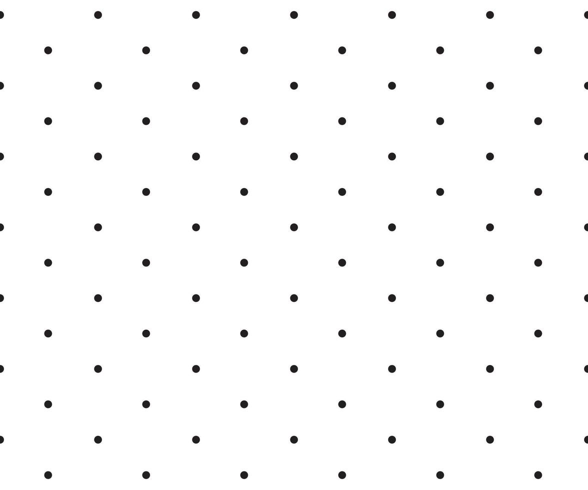 black and white polka dot pattern background vector