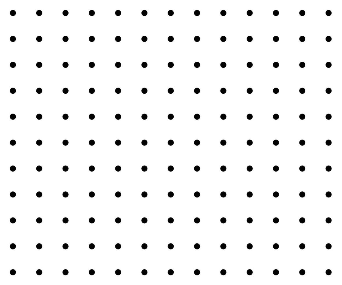 black and white polka dot pattern background vector