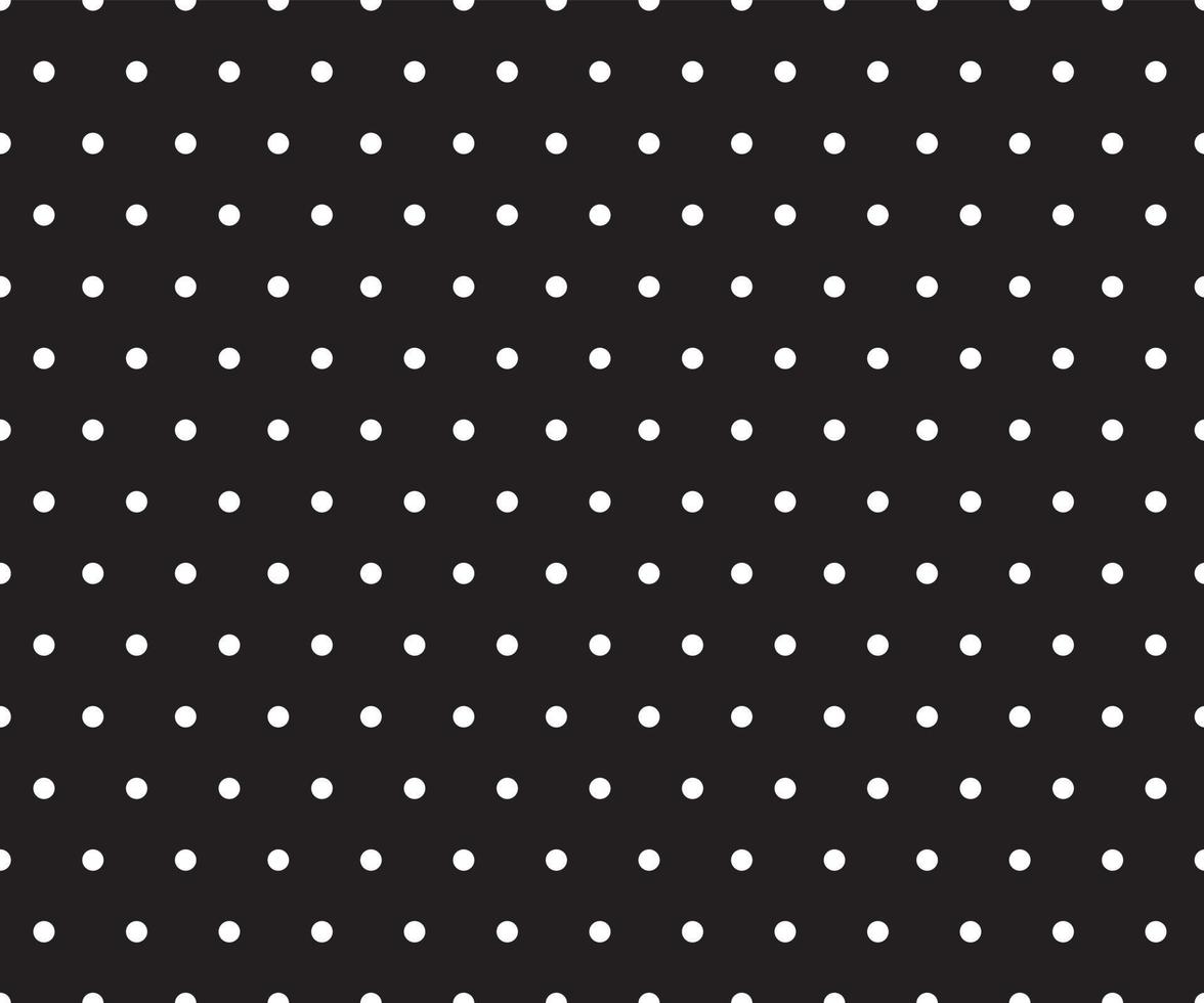 black and white polka dot pattern background vector