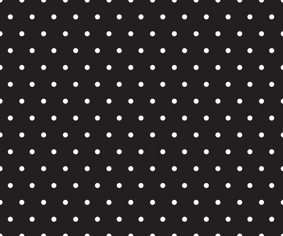 black and white polka dot pattern background vector