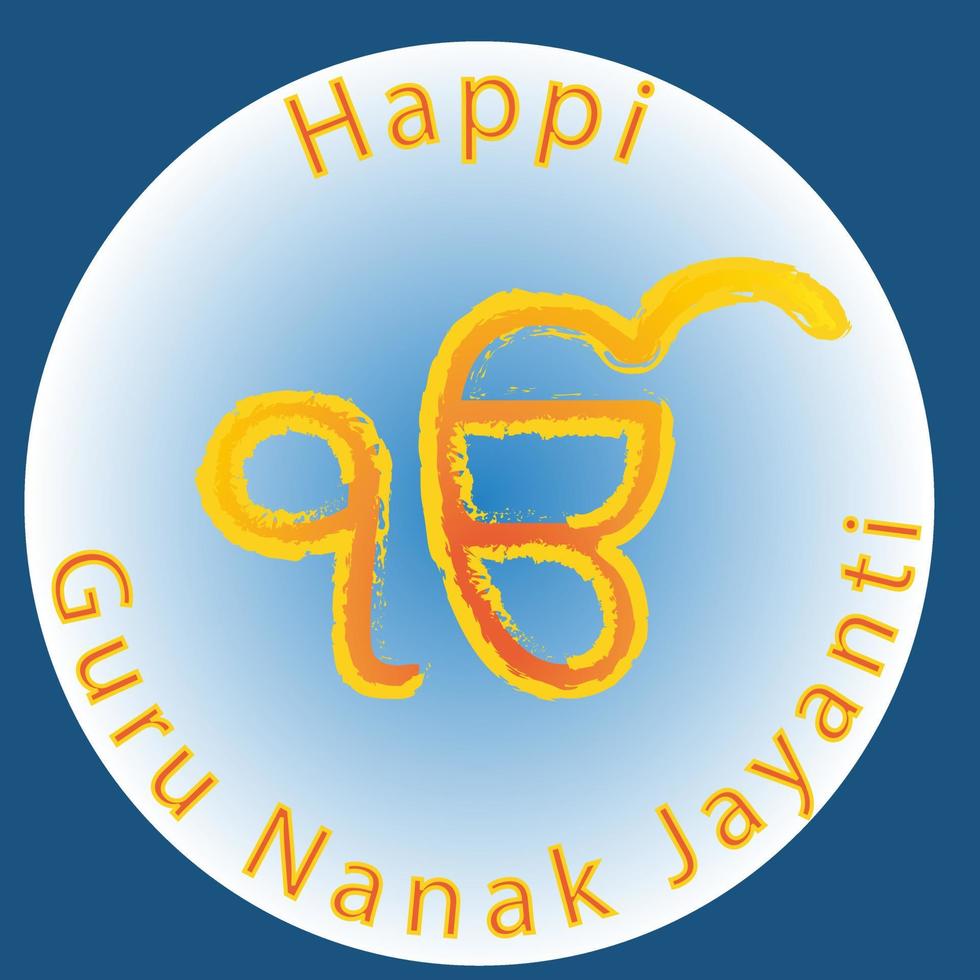 Guru Nanak Jayanti celebration. Vector cartoon illustration.