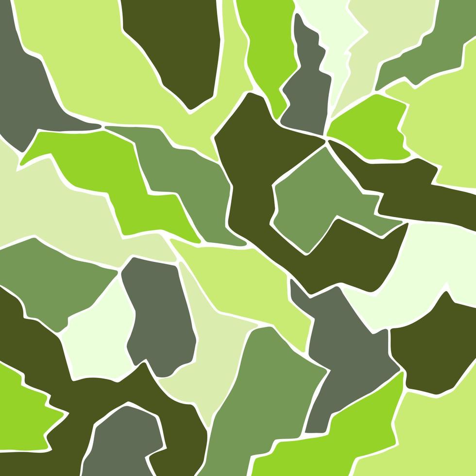 patrón de forma scrappy de mosaico mínimo verde lima vector