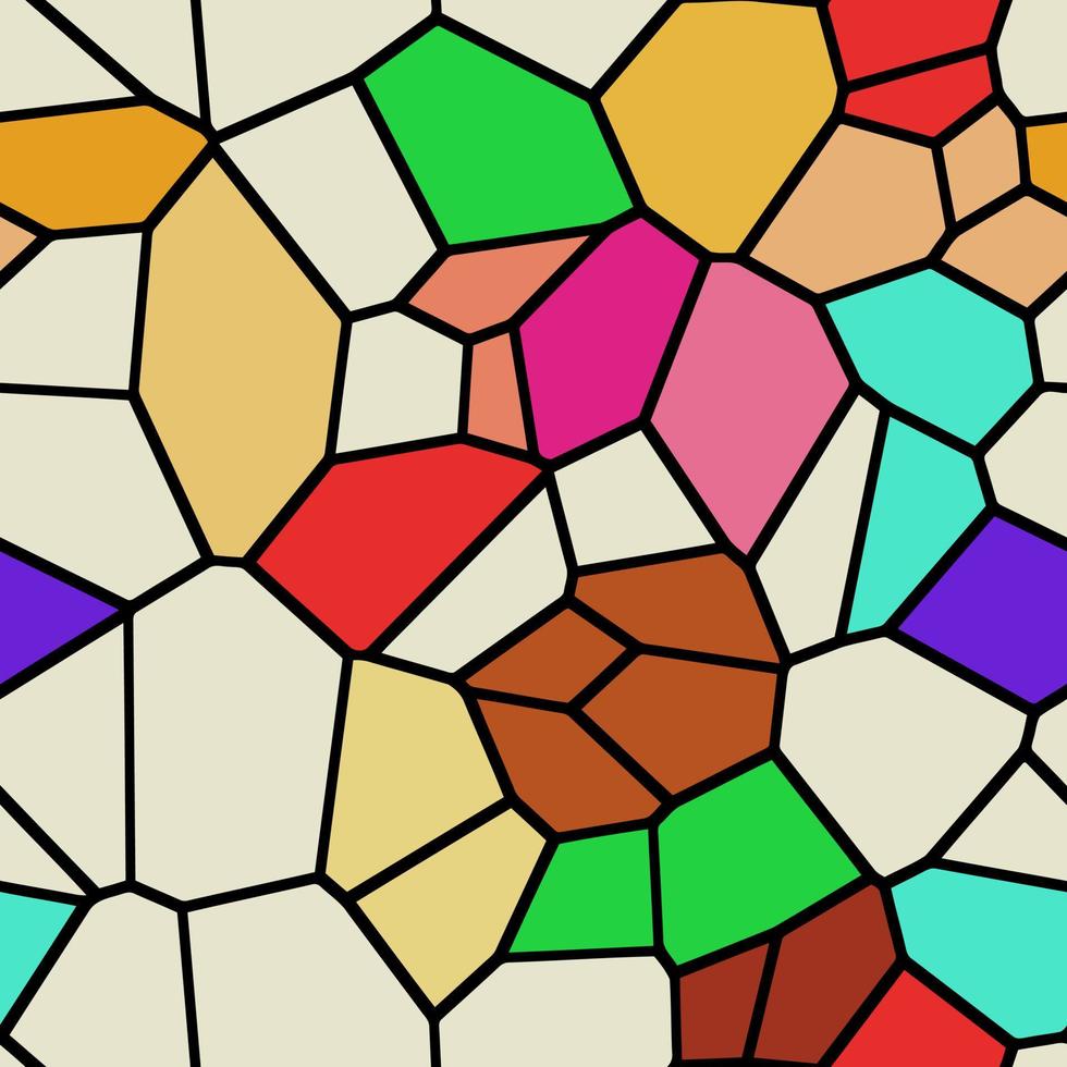 Mosaic Crazy Paving Surface Graphic Pattern vector