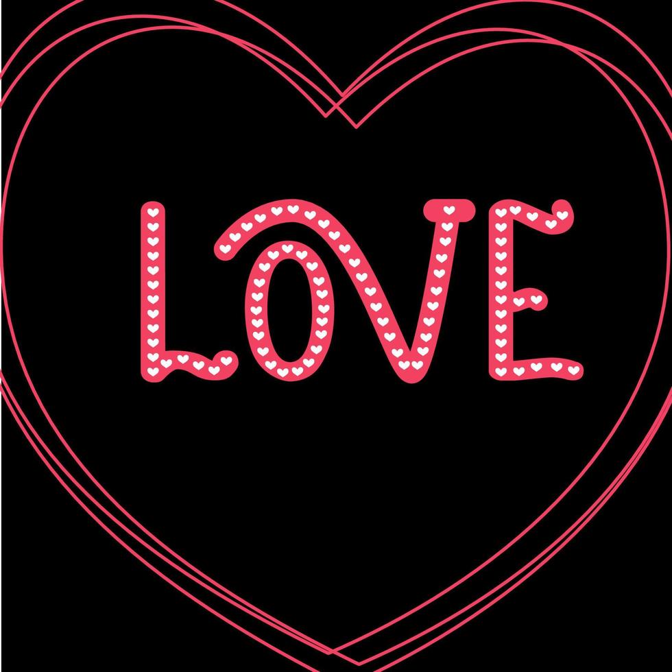 Salir parque lote tarjeta de felicitación del día de san valentín con la palabra amor decorada con corazones en un fondo negro. cartel de letras. 5243263 Vector en Vecteezy Salir parque lote tarjeta de felicitación del día de san valentín con la palabra amor decorada con corazones en un fondo negro. cartel de letras. 5243263 Vector en Vecteezy