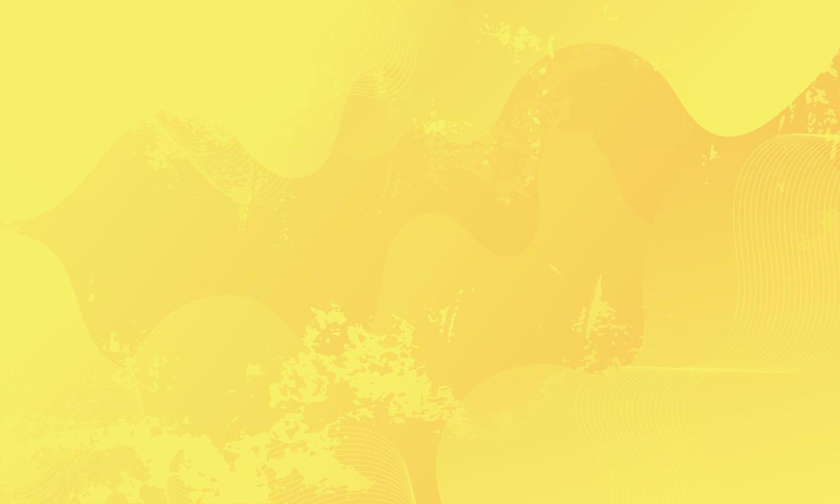 Abstract Yellow Fluid Wave Background vector