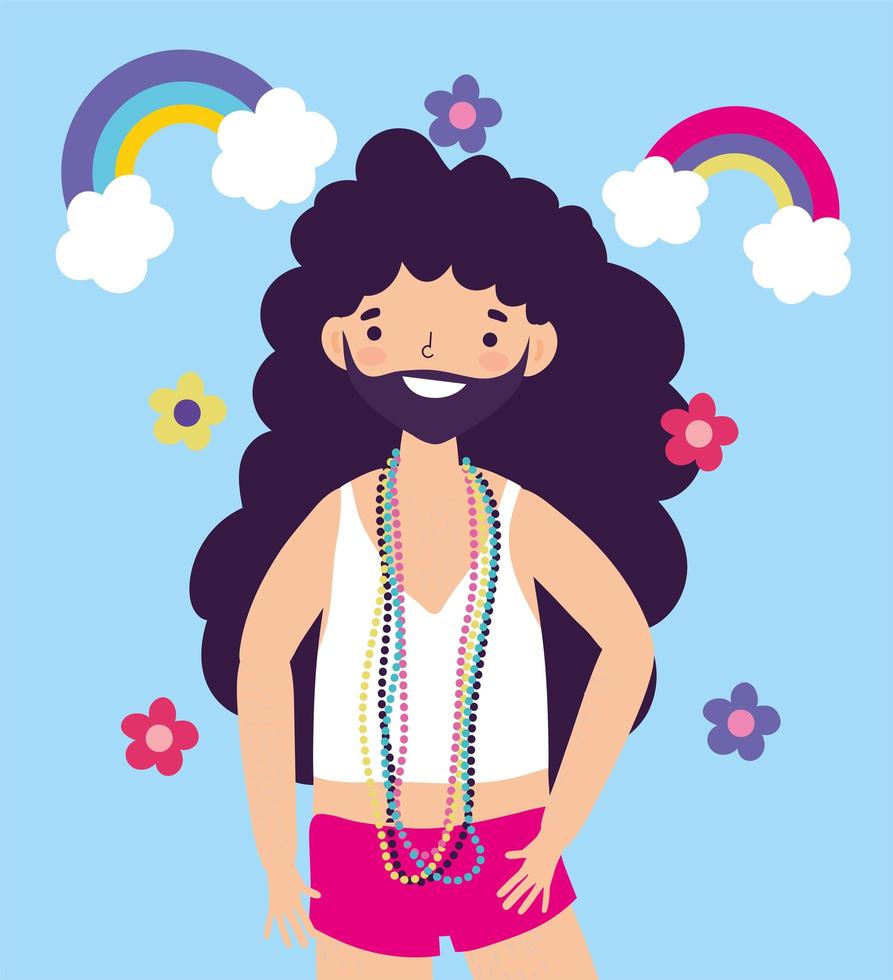 gente comunidad lgbtq diseño plano vector