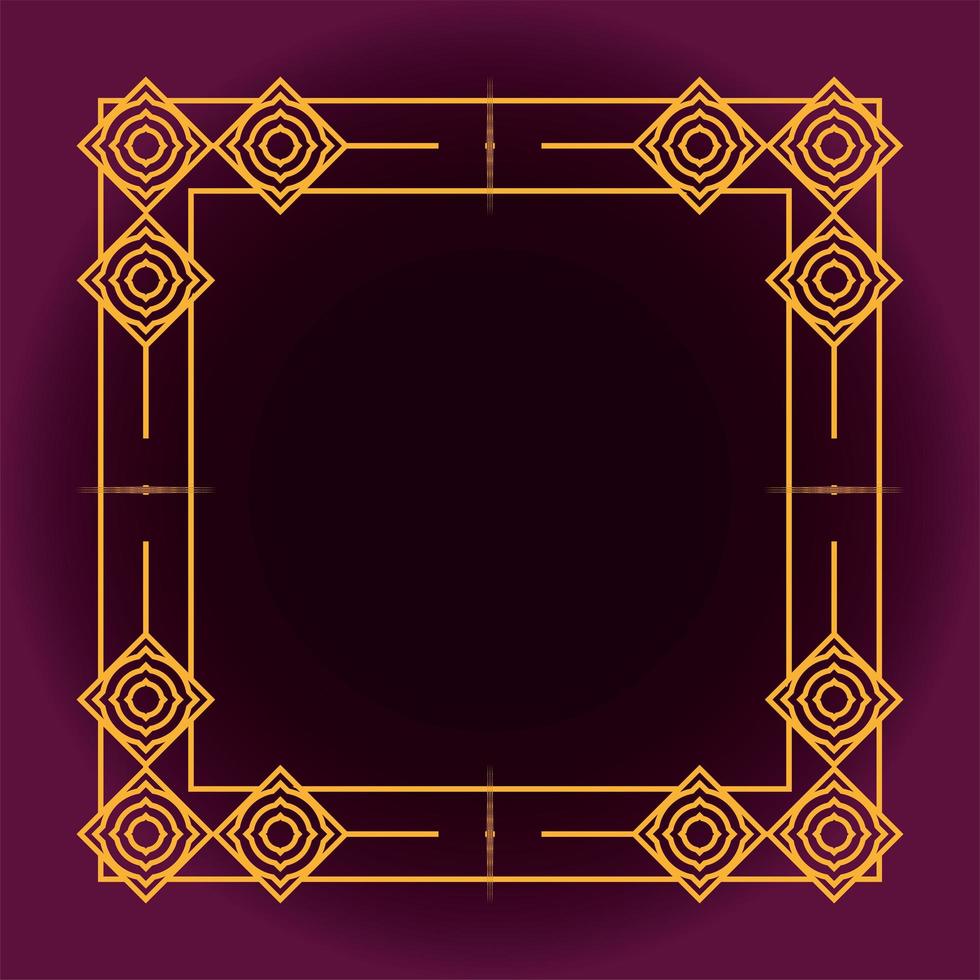 background art deco frames style vector