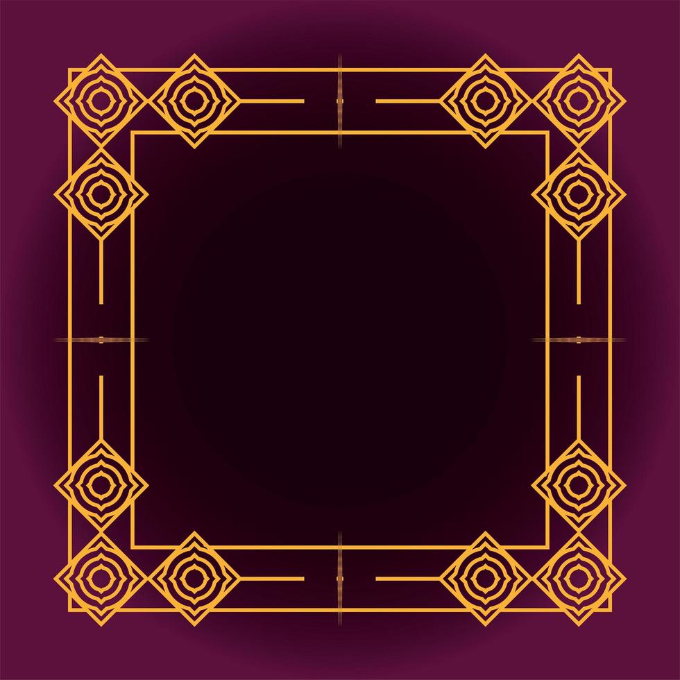 background art deco frames style vector