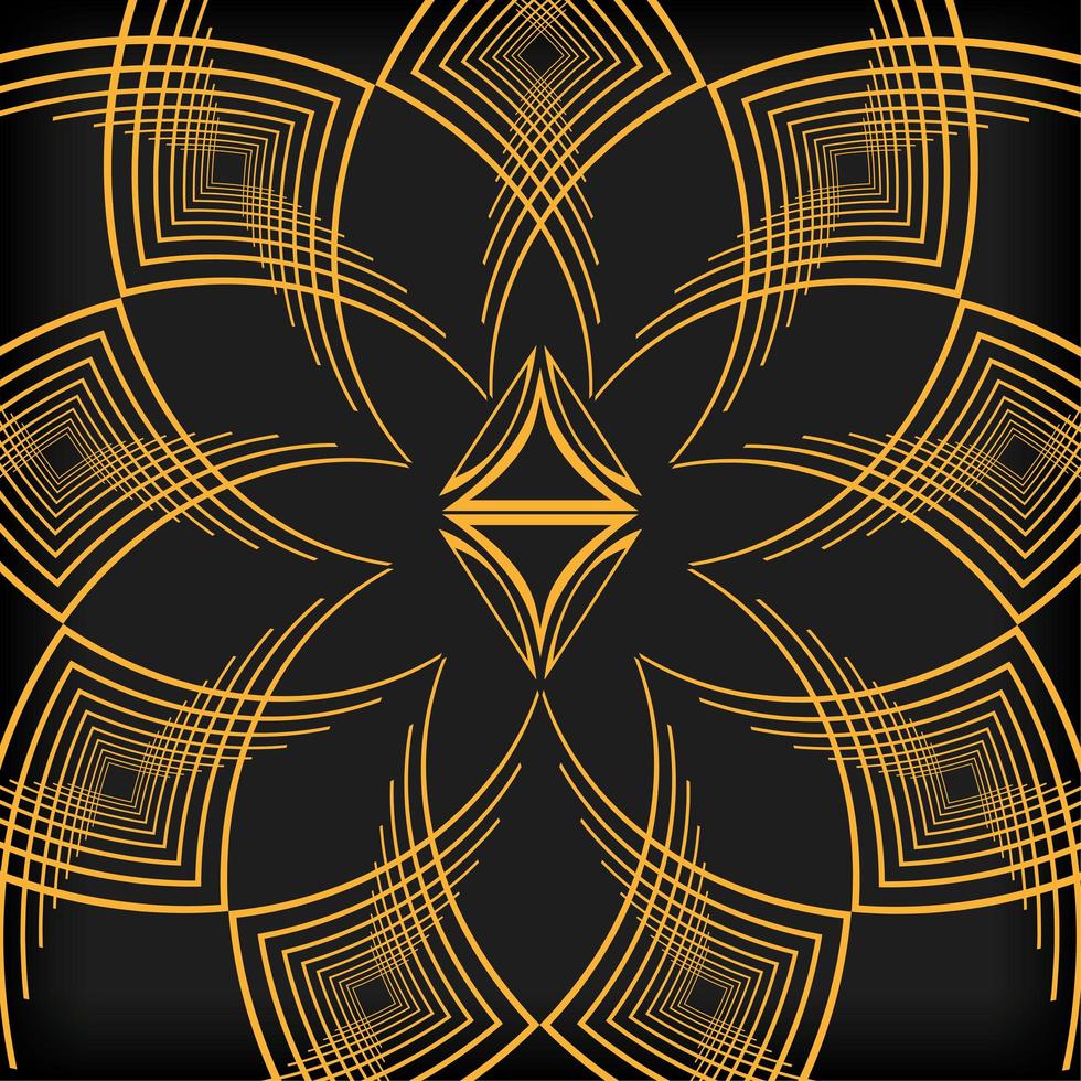 marcos art deco de fondo negro vector