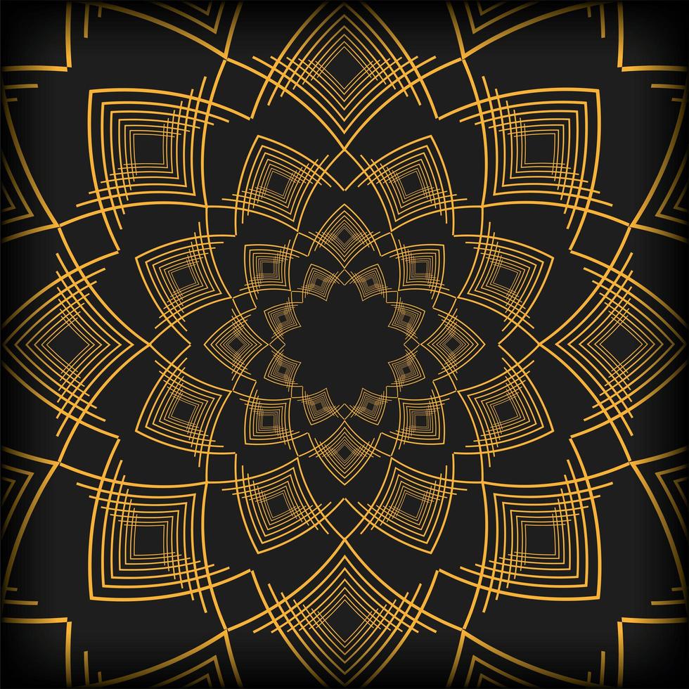black background art deco frames vector