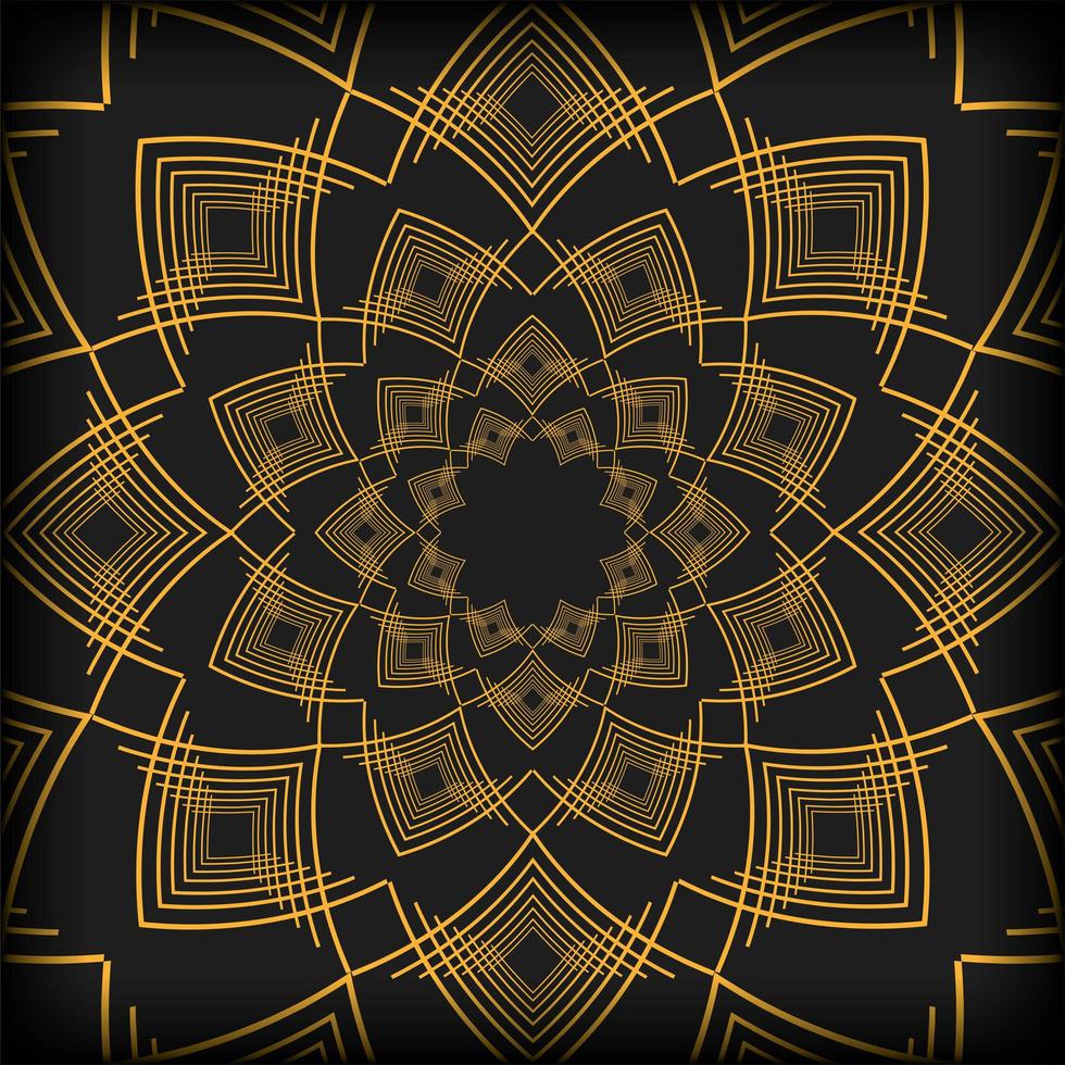 black background art deco frames vector