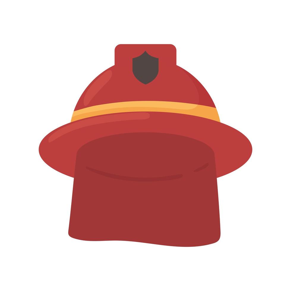 firefighter helmet equipment vector