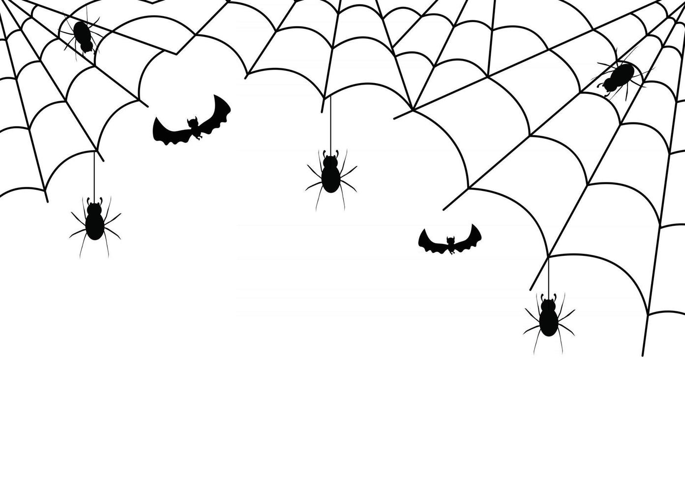 Halloween Night Party Background Landing Page Illustration vector