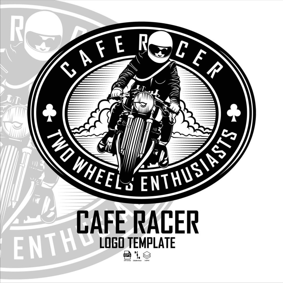 CAFERACER LOGO TEMPLATE BLACK AND WHITE.eps vector