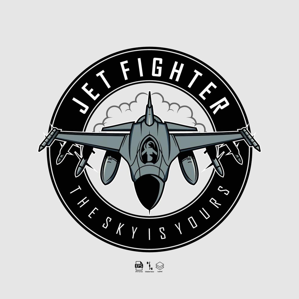 JET FIGHTER ILLUSTRATION.eps vector