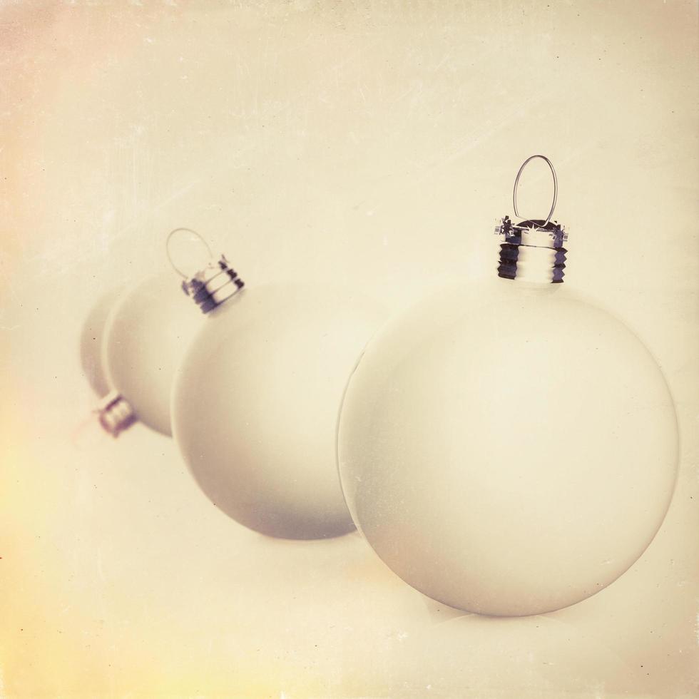 Christmas baubles elements photo