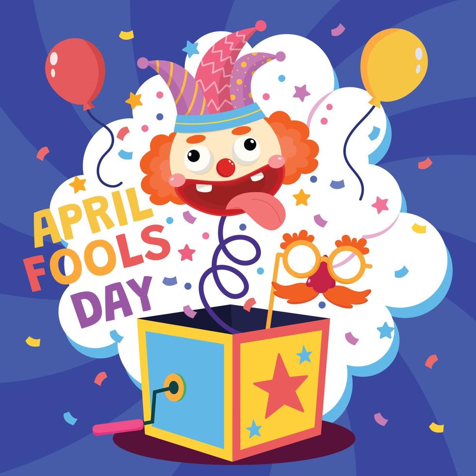 April Fool's Day Concept vector