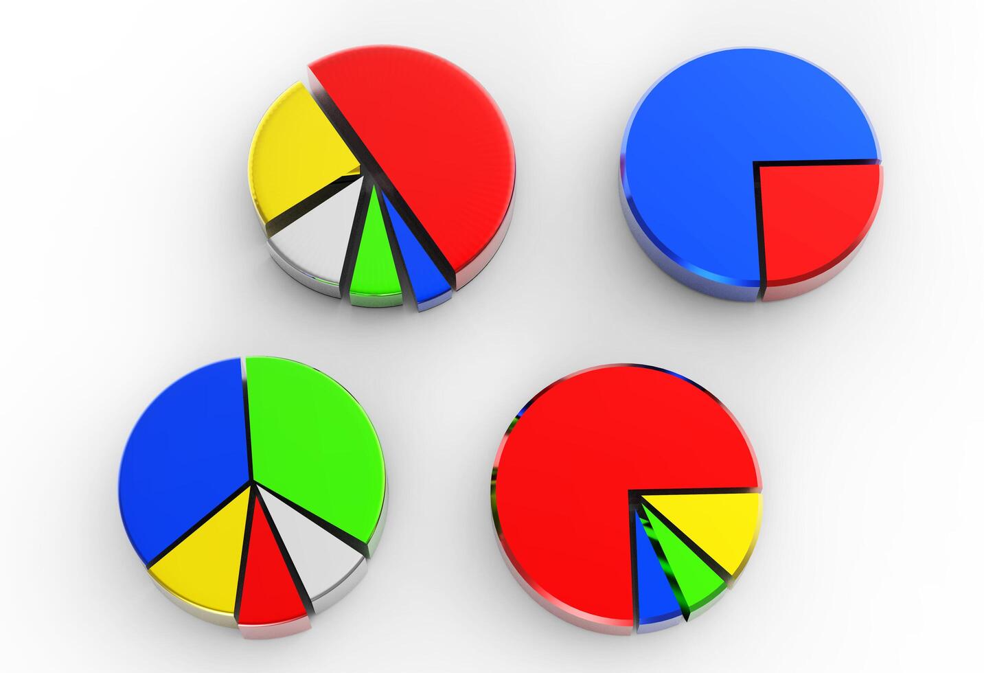 pie chart on isolated background 5246092 Stock Photo at Vecteezy