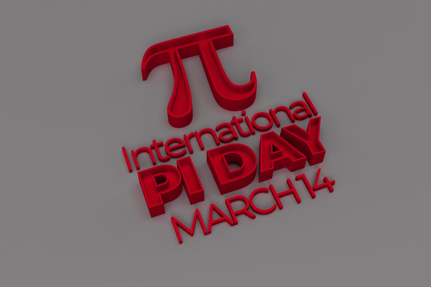 Pi Day 3D render Wallpaper photo