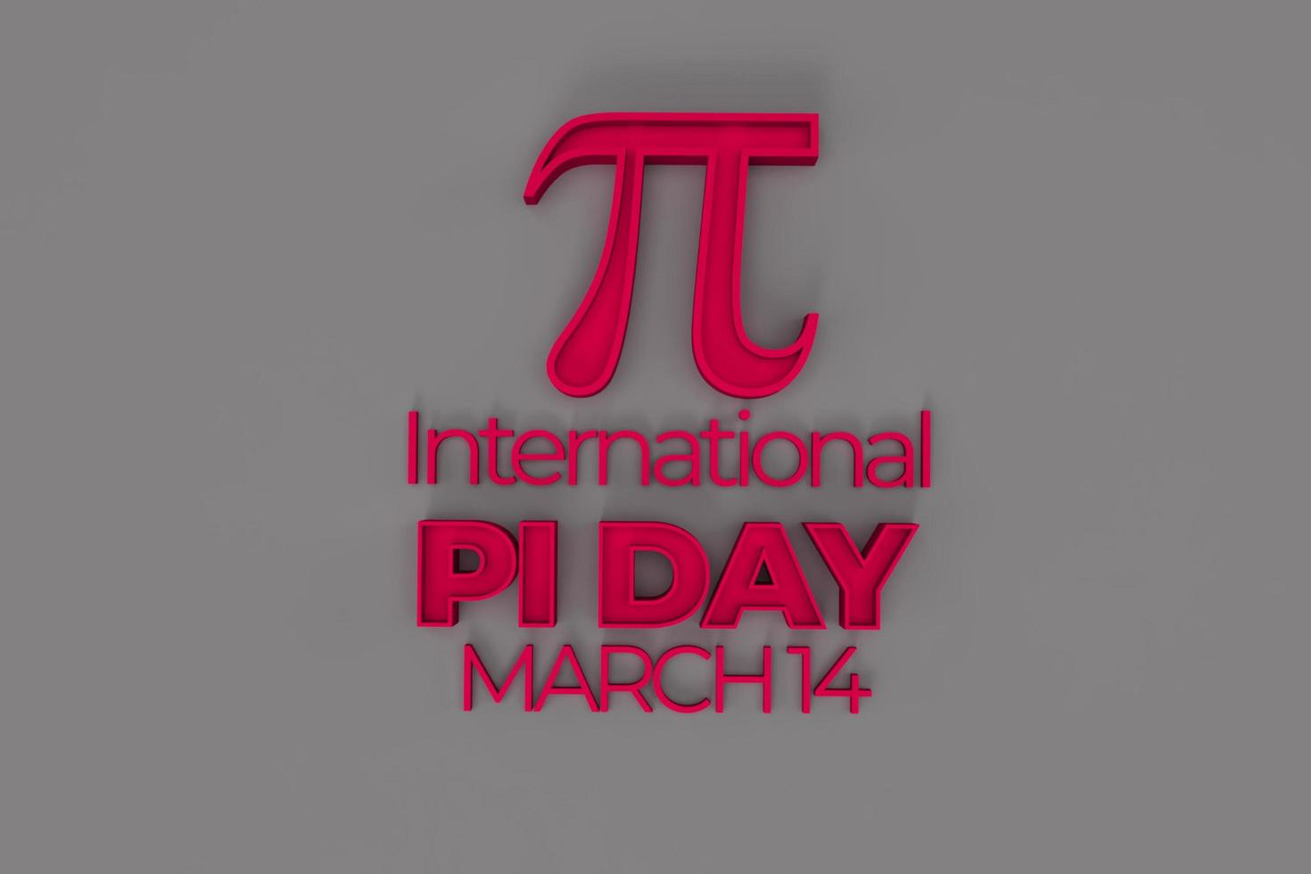 Pi Day 3D render Wallpaper photo