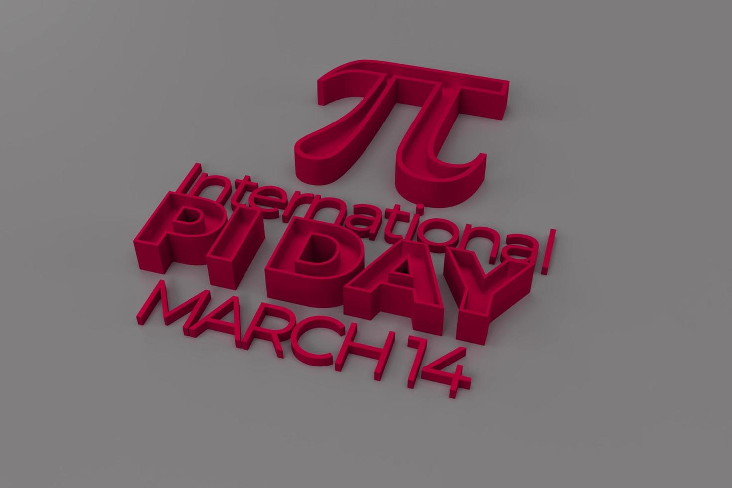 Pi Day 3D render Wallpaper photo