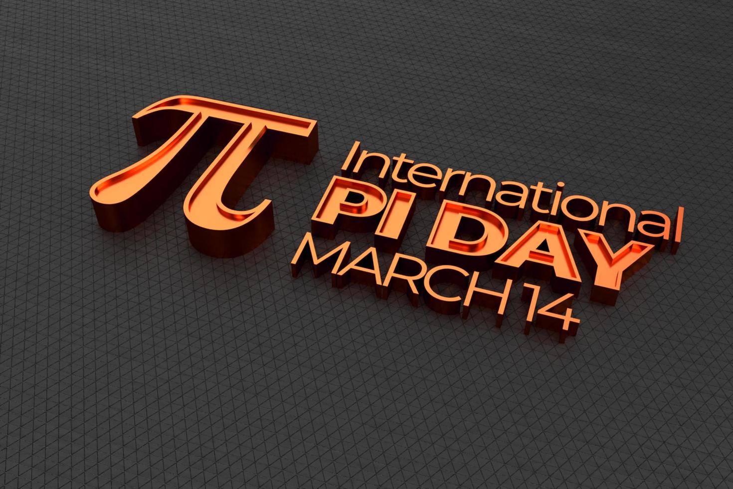 Pi Day 3D render Wallpaper photo