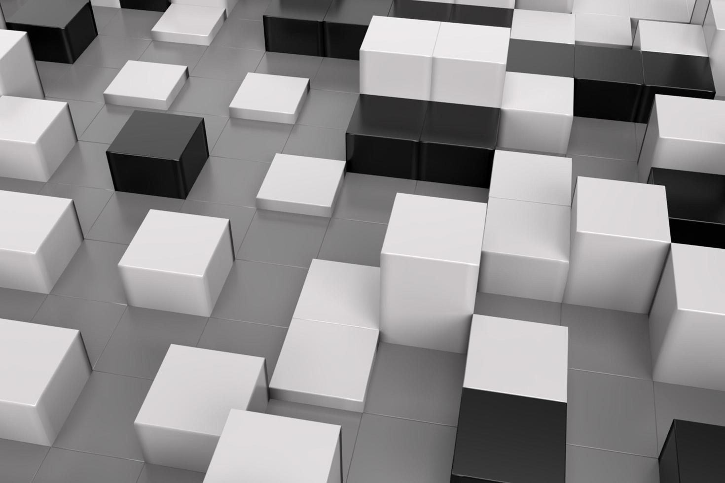 3d abstract cube background photo