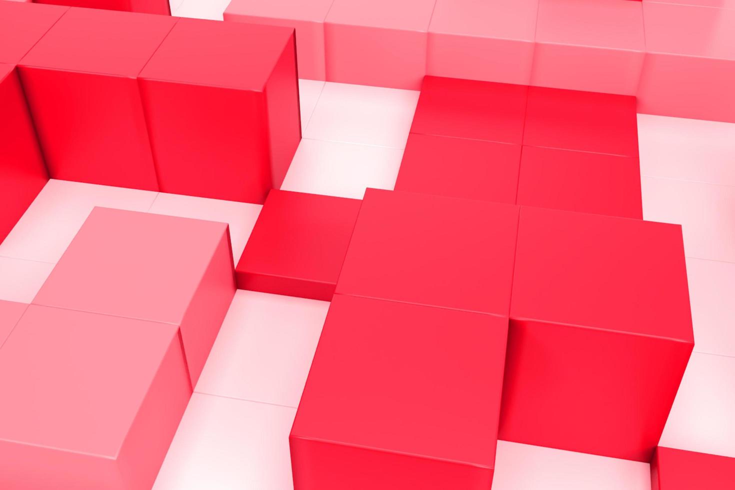 3d abstract cube background photo