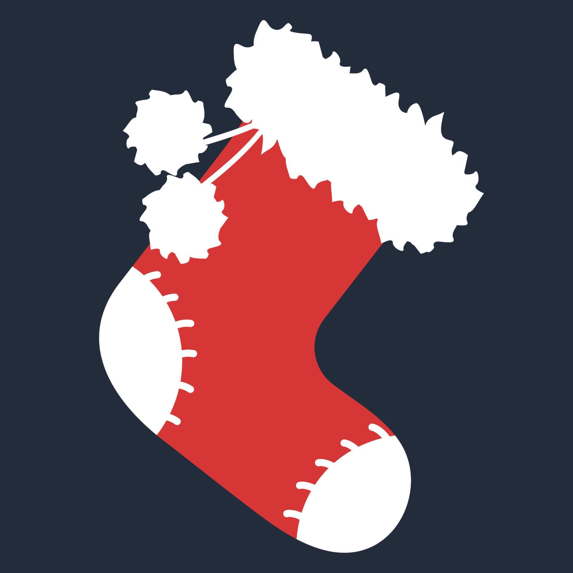 Santa’s boot. Vector element isolated on white background. 5246518