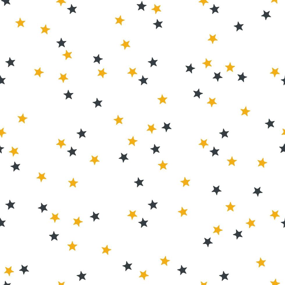 estrellas. patrón plano simple dibujado a mano sobre un fondo blanco. fondo vectorial vector