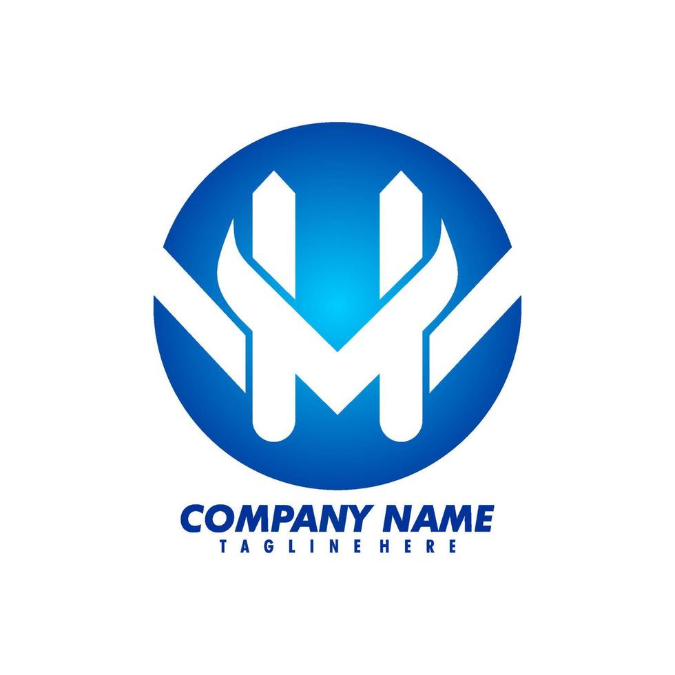 M Simple Logo vector