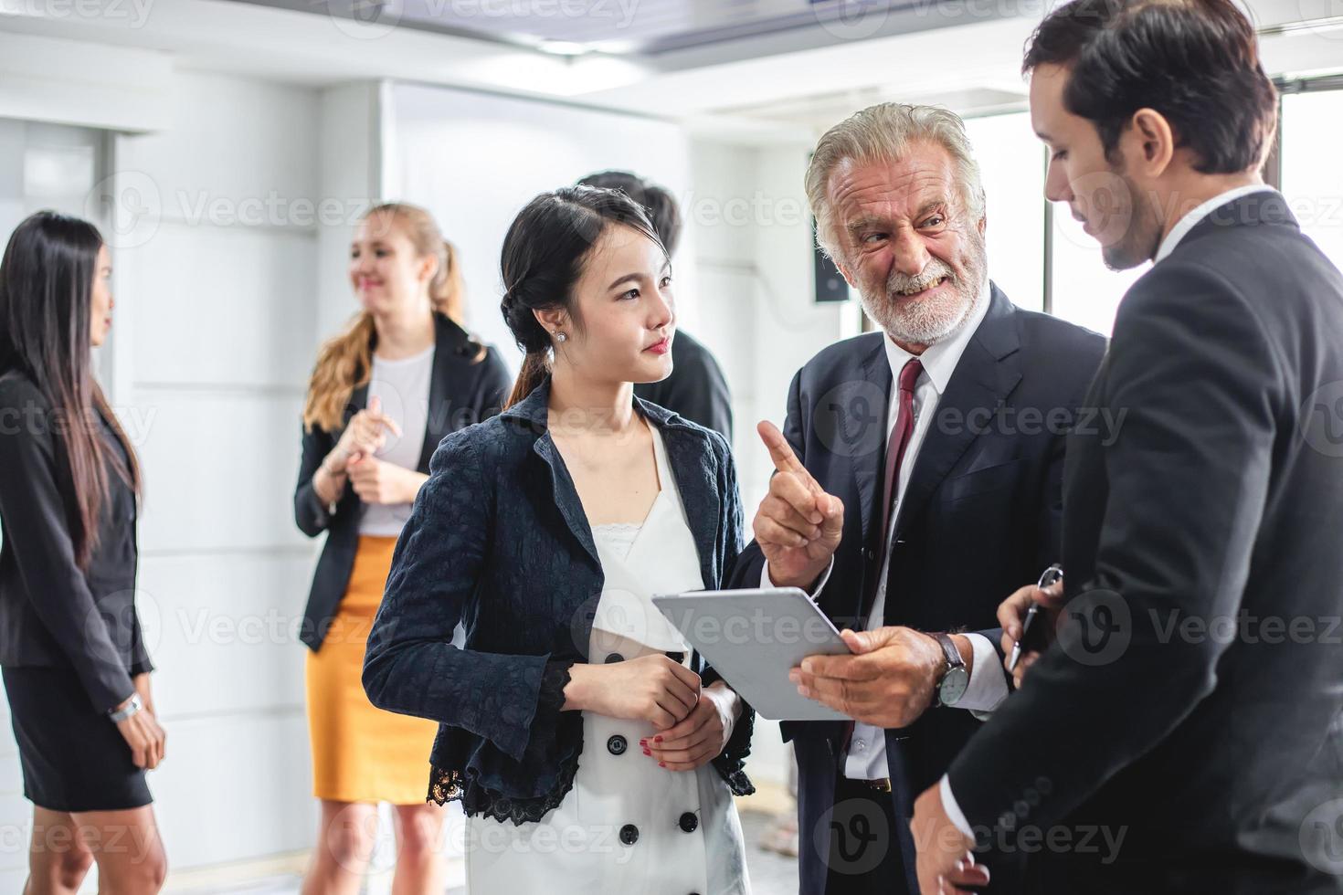 Group of Business People Meeting Discussion Working Concept in meeting room photo