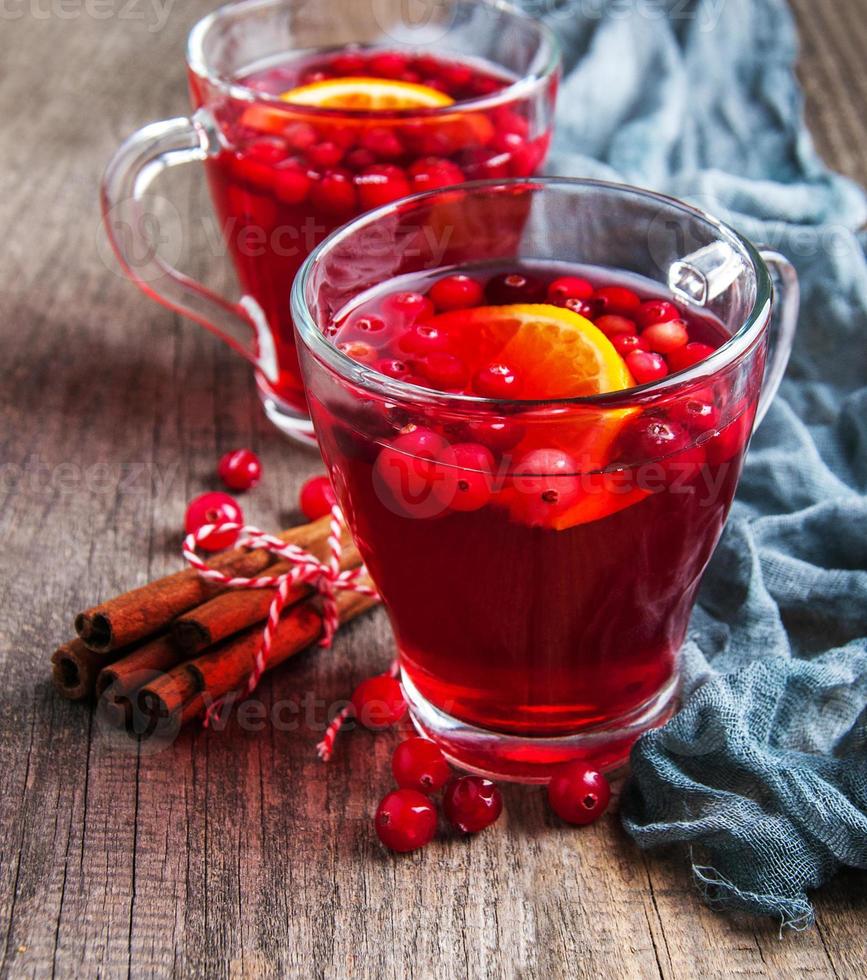 Christmas hot mulled wine photo