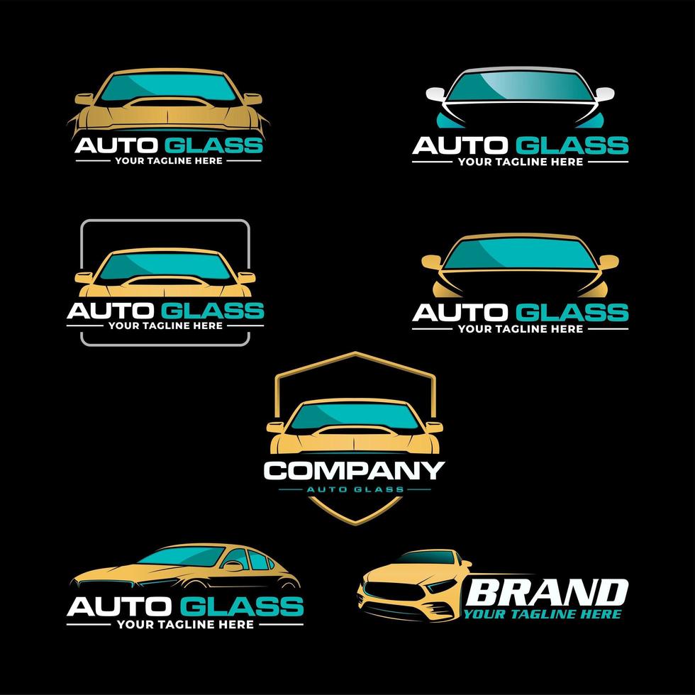 logotipo de autoglass logotipo de automoción vector