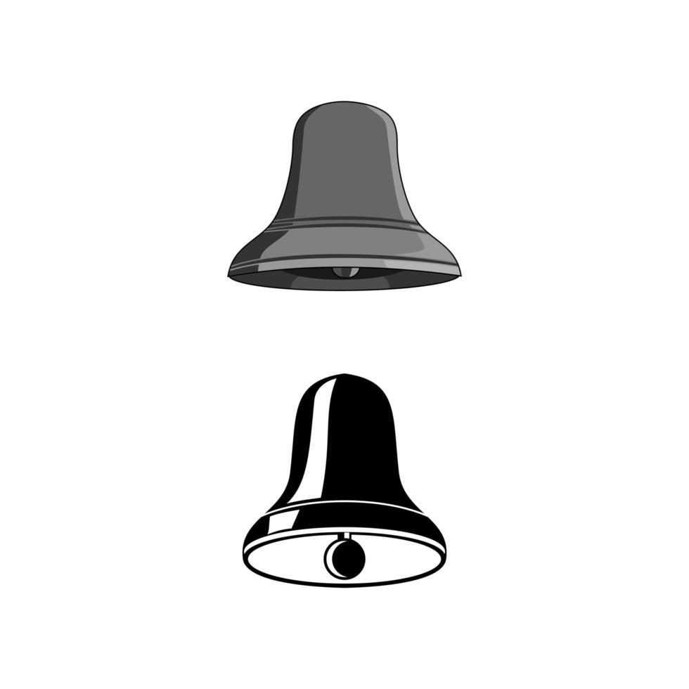 silhouette bell black vector