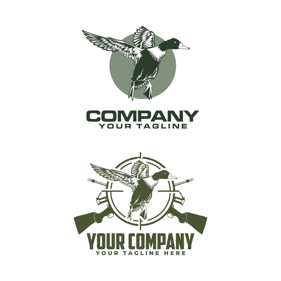 duck hunter logo vector