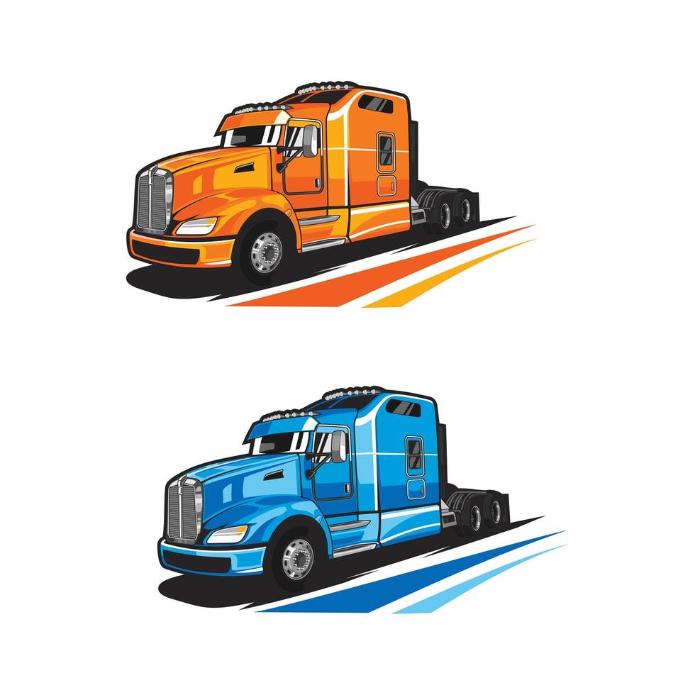 truck head illustration vector