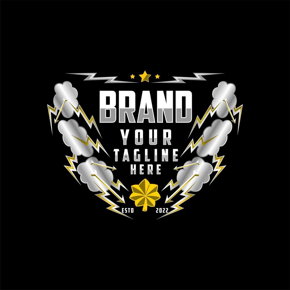 cloud emblem logo vector