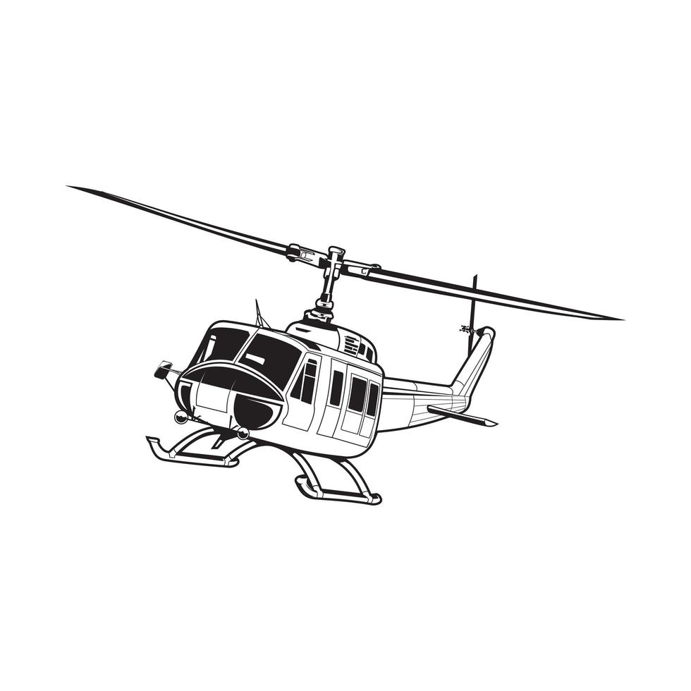 helicopter outline helicopter silhouette vector