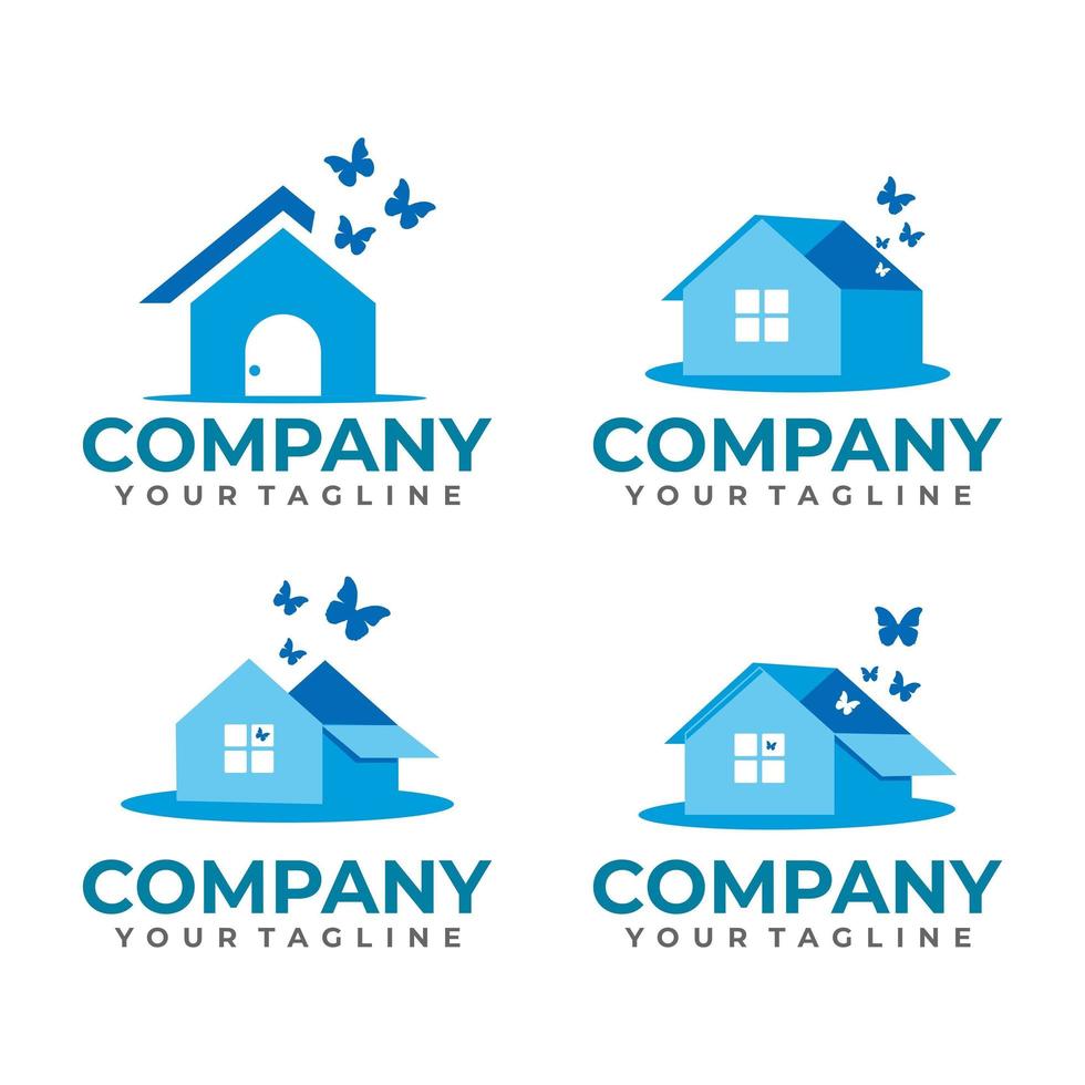 box house logo vector