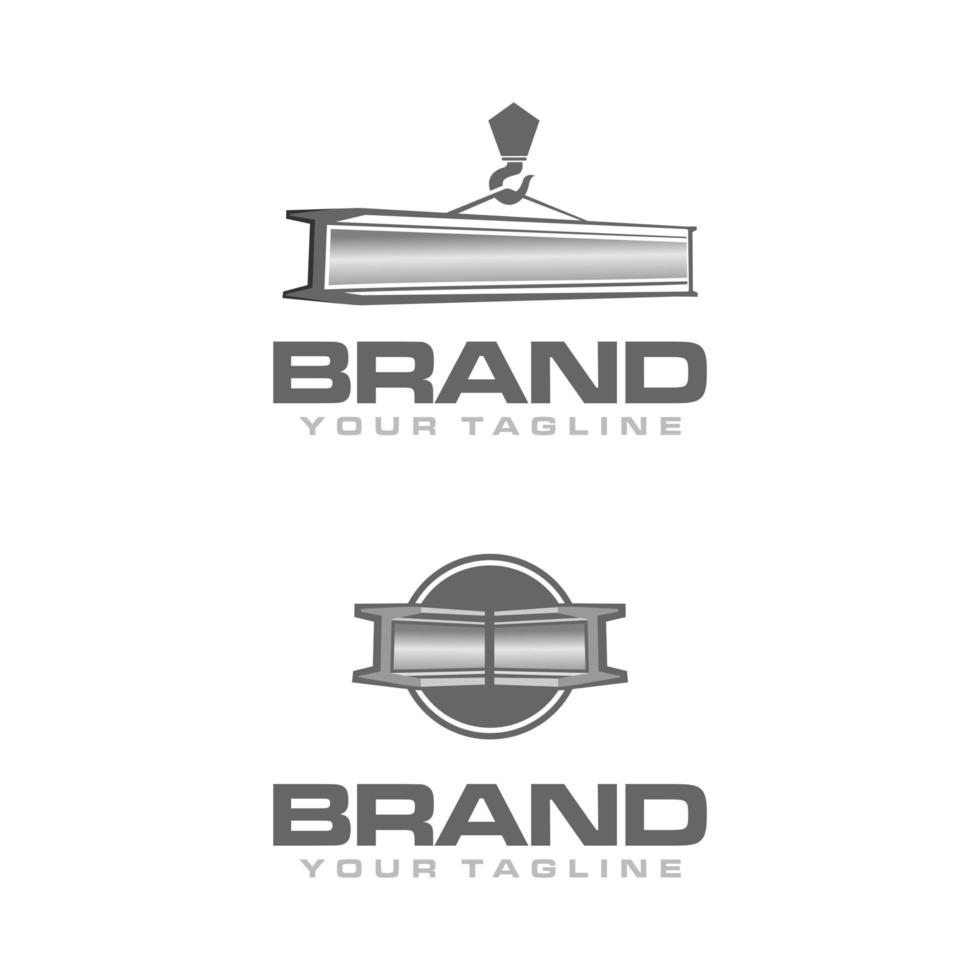 steel logo iron logo vector