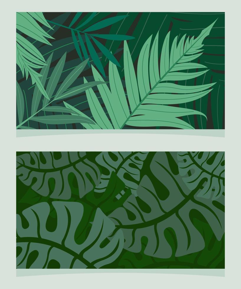 Green Leaf Vector Background